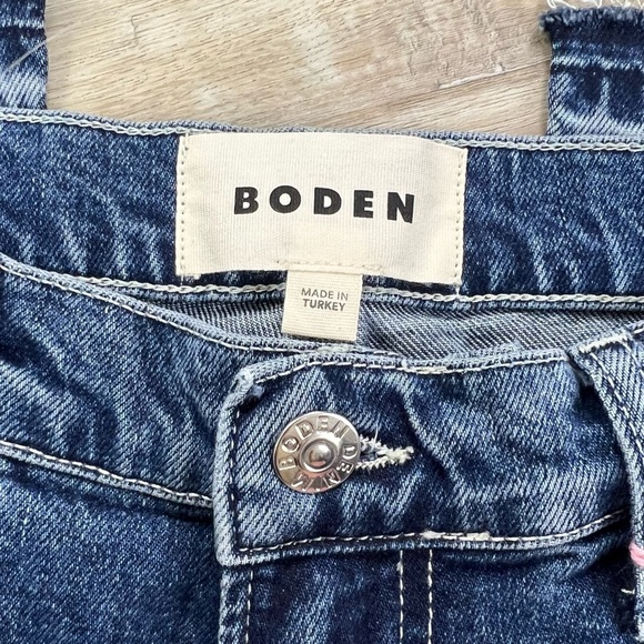 BODEN Baby Kick Cropped Jeans Vintage Wash Raw Hem - Picture 9 of 15